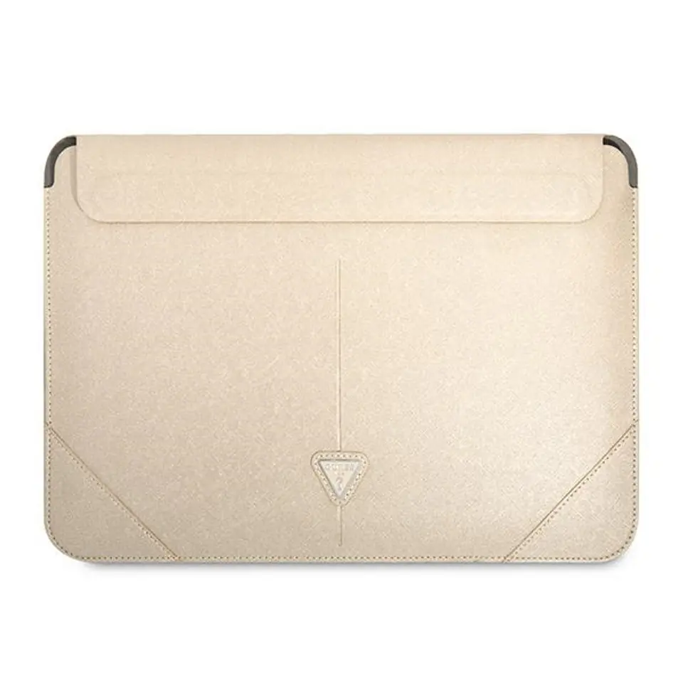 Guess Sleeve GUCS14PSATLE 13/14" beżowy /beige Saffiano Triangle Logo w sklepie Wasserman.eu