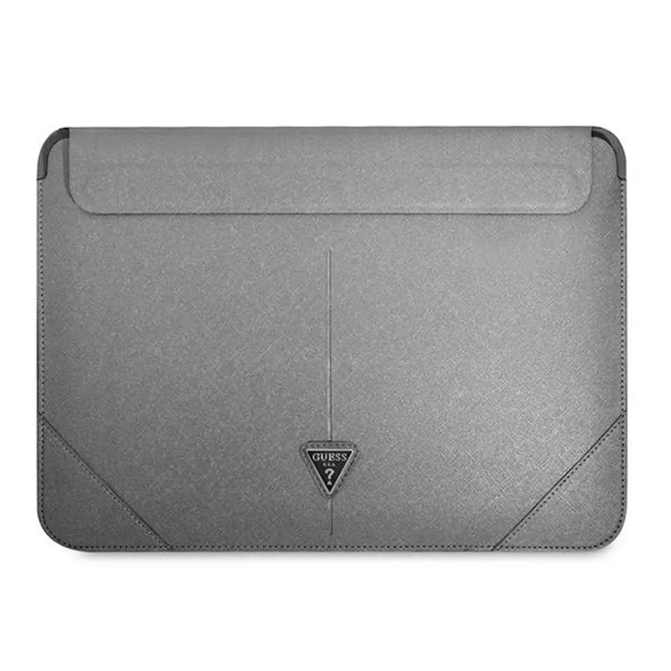 Guess Sleeve GUCS14PSATLG 13/14" srebrny /silver Saffiano Triangle Logo w sklepie Wasserman.eu