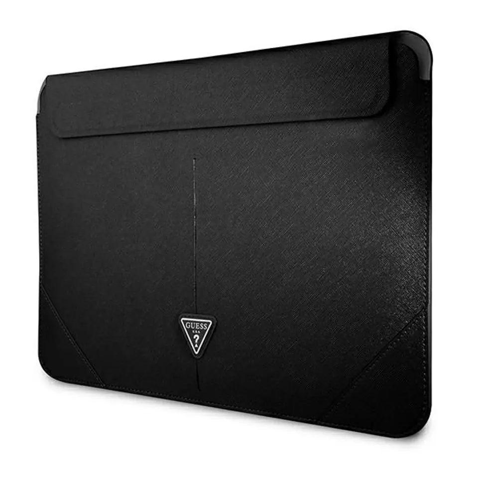⁨Guess Saffiano Triangle Logo Sleeve - Notebook Case 13" / 14" (Black)⁩ at Wasserman.eu