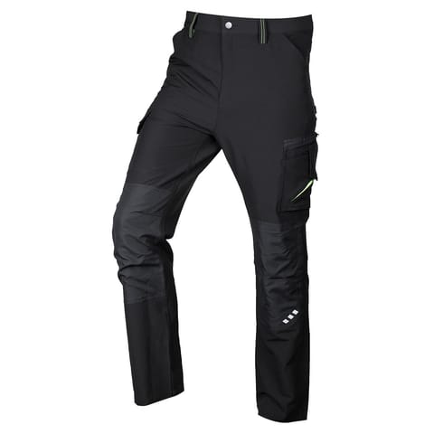 ⁨Spodnie robocze Mix&Match, 4 way stretch, czarno-zielone, rozmiar L⁩ w sklepie Wasserman.eu