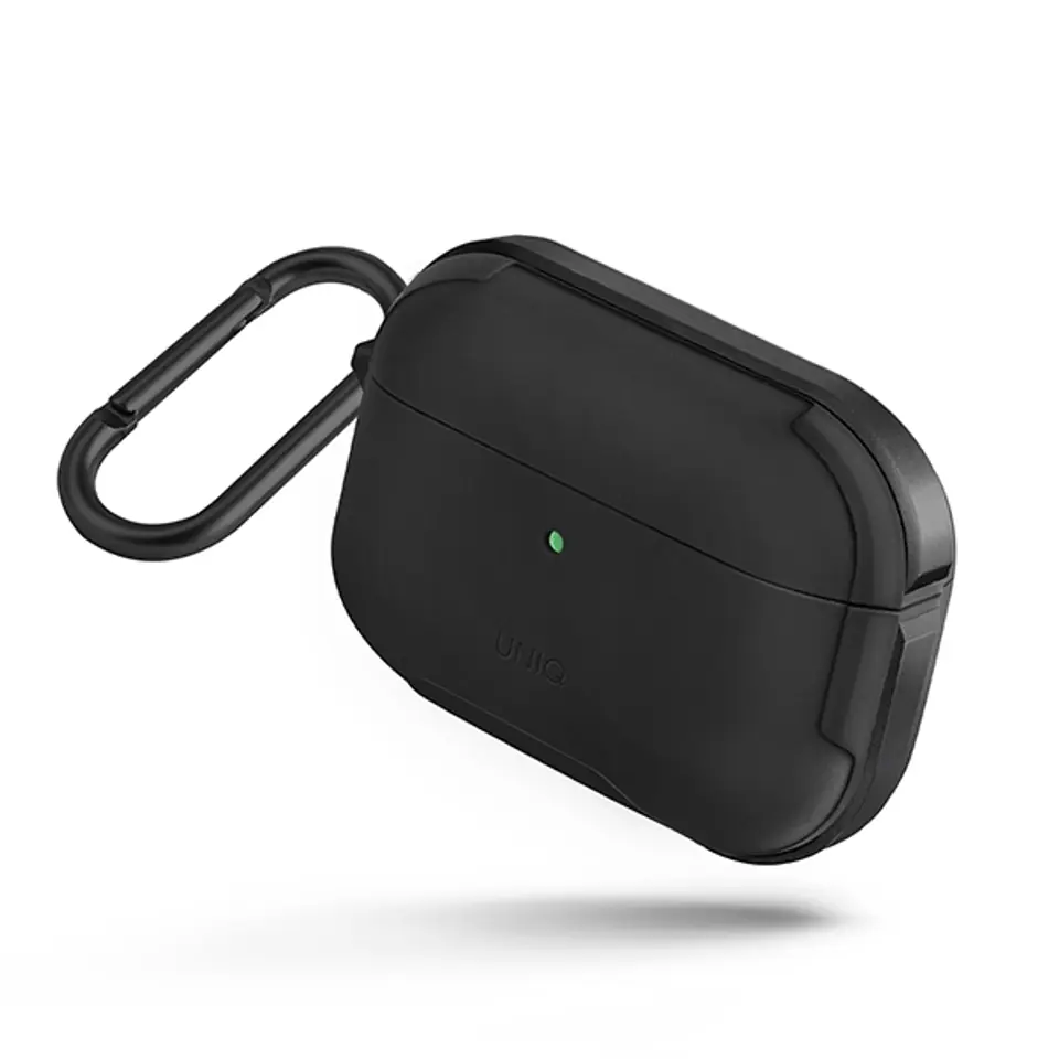 ⁨UNIQ etui Valencia AirPods Pro czarny/midnight black Antimicrobial⁩ w sklepie Wasserman.eu