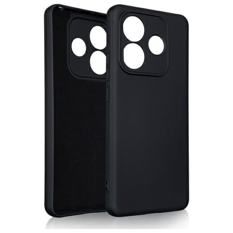 ⁨Beline Etui Silicone Xiaomi Redmi Note   14 czarny/black⁩ w sklepie Wasserman.eu