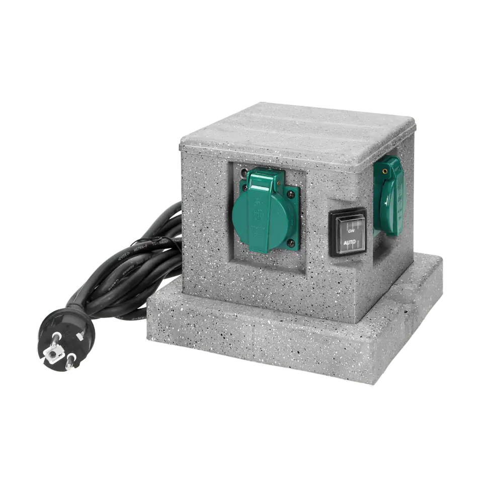 Gniazdo ogrodowe SŁUPEK, 4x2P+Z (schuko), kabel gumowy H07RN-F 3x1,5mm?, 3m w sklepie Wasserman.eu