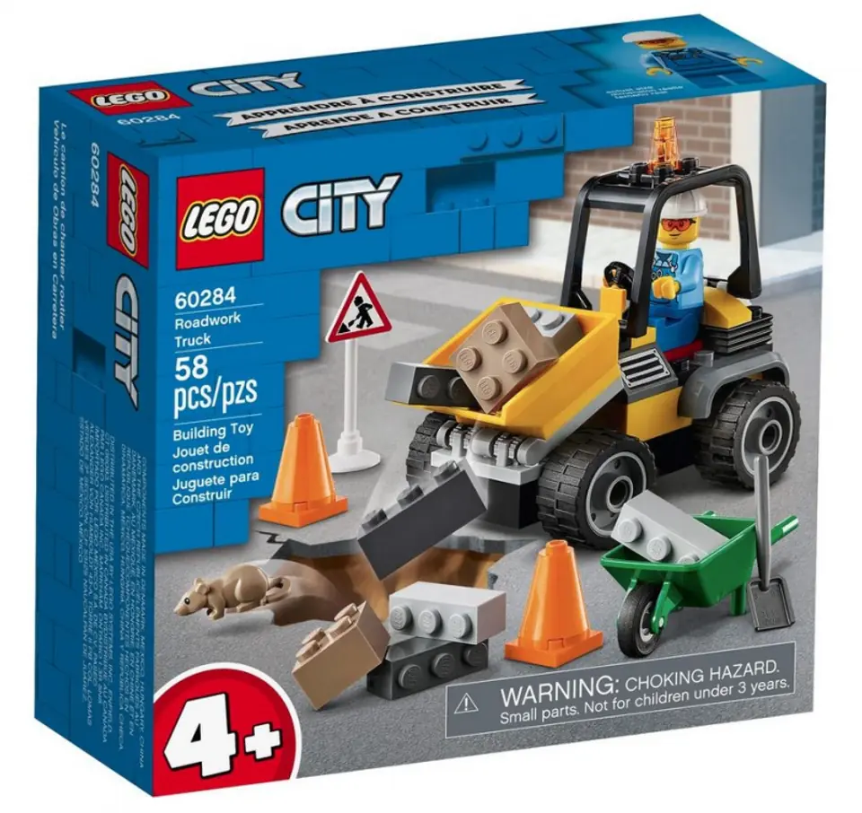 KLOCKI LEGO CITY POJAZD DO ROBÓT DROGOWYCH 58 EL. 60284 w sklepie Wasserman.eu