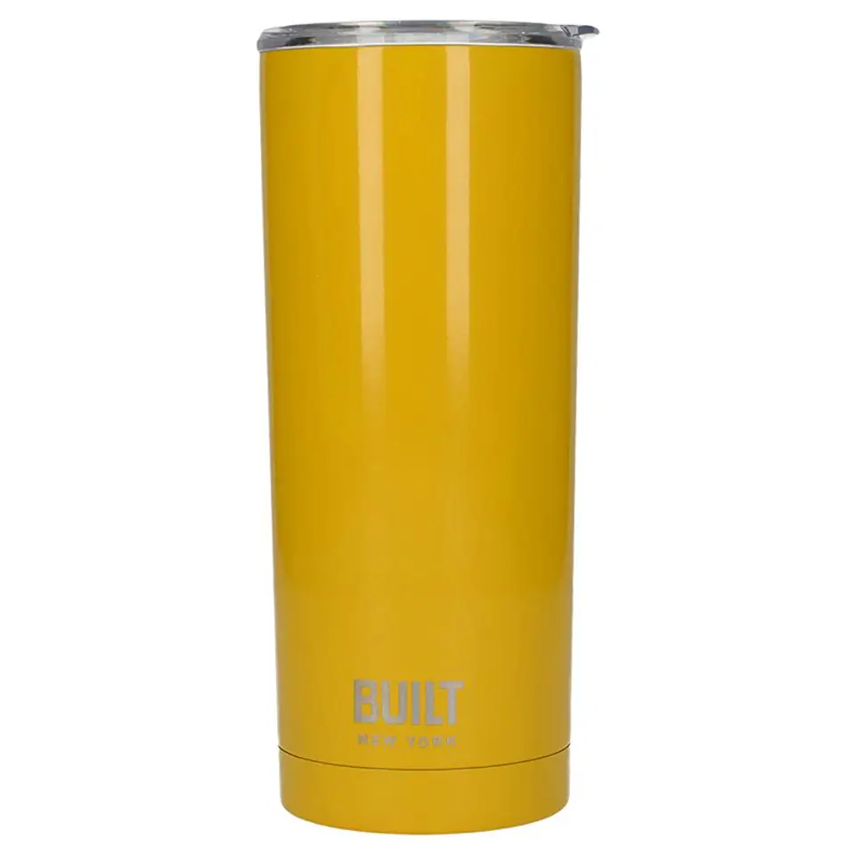 ⁨BUILT Vacuum Insulated Tumbler - Steel Thermal Cup with Vacuum Insulation 600 ml (Yellow)⁩ at Wasserman.eu