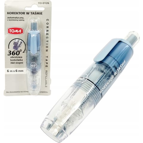 ⁨Korektor w taśmie 6m TO-0126 TOMA⁩ w sklepie Wasserman.eu