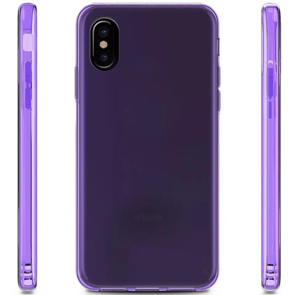 ⁨Zizo TPU Cover - Etui iPhone X (Purple)⁩ w sklepie Wasserman.eu