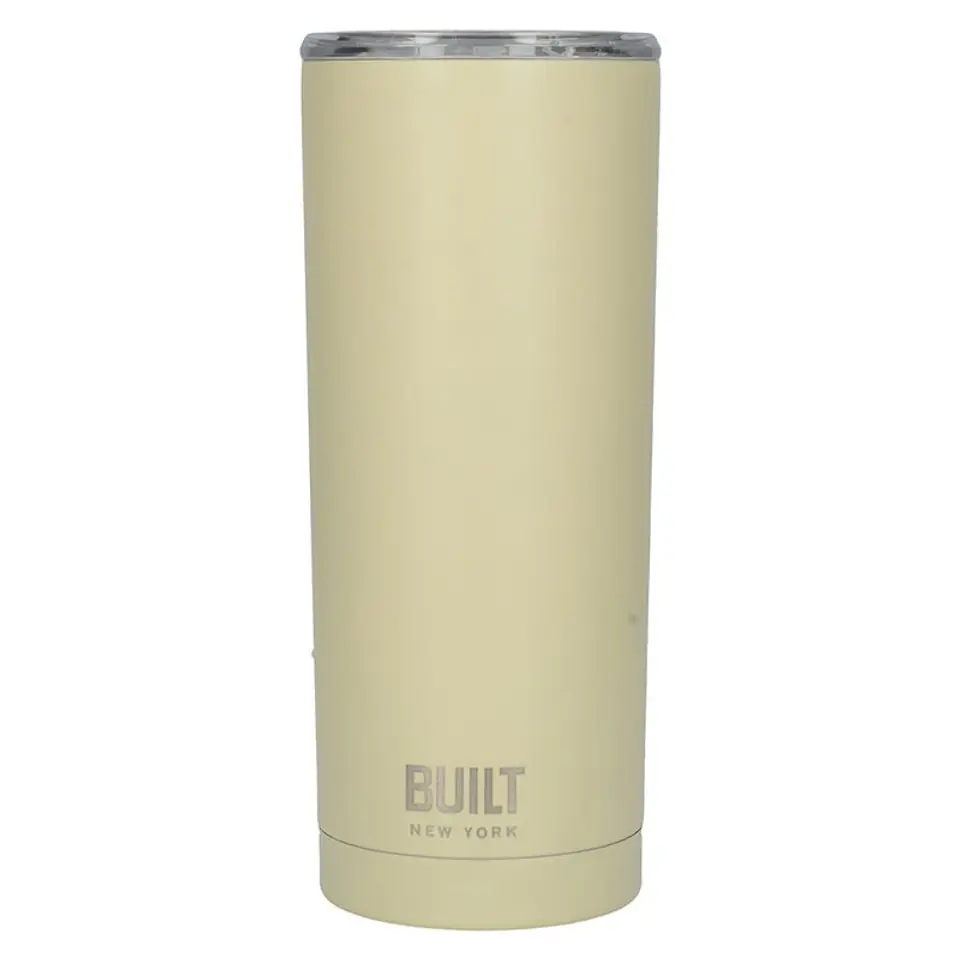 ⁨BUILT Vacuum Insulated Tumbler - Steel Thermal Cup with Vacuum Insulation 600 ml (Vanilla)⁩ at Wasserman.eu