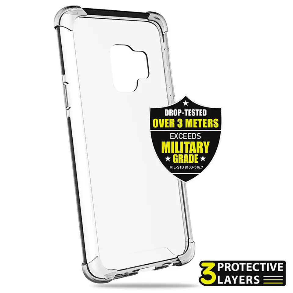 ⁨PURO Impact Pro Hard Shield - Samsung Galaxy S9 Case (Black)⁩ at Wasserman.eu