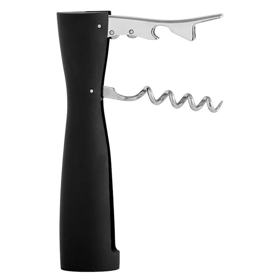 ⁨BUILT Curve Corkscrew - Bottle Opener + Corkscrew (Black)⁩ at Wasserman.eu