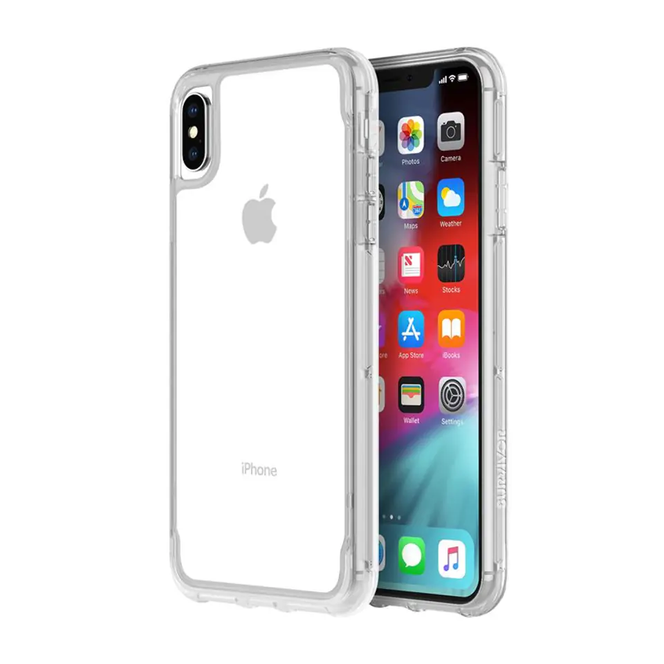 ⁨Griffin Survivor Clear - Etui iPhone Xs Max (przezroczysty)⁩ w sklepie Wasserman.eu