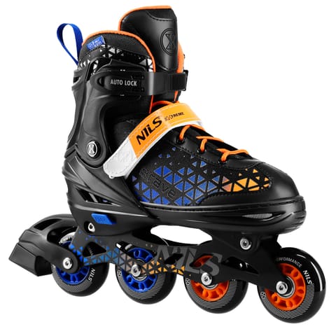 ⁨NH18190A BRAVE 4in1 INLINE SKATES BLUE-ORANGE SIZE M. S(29-33) WITH WYM. TUL. ICE HOCKEY NILS EXTREME⁩ at Wasserman.eu