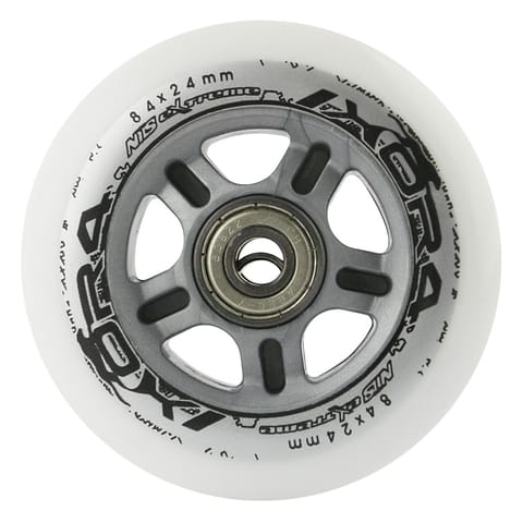 ⁨PU 84x24 82A CZARNE (4 szt.) + ABEC-9 CHROME (8 szt.) ZESTAW NILS EXTREME⁩ w sklepie Wasserman.eu