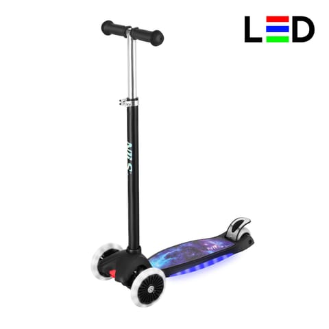 ⁨HLB1310 LED HULAJNOGA DZIECIĘCA CZARNA NILS FUN⁩ w sklepie Wasserman.eu