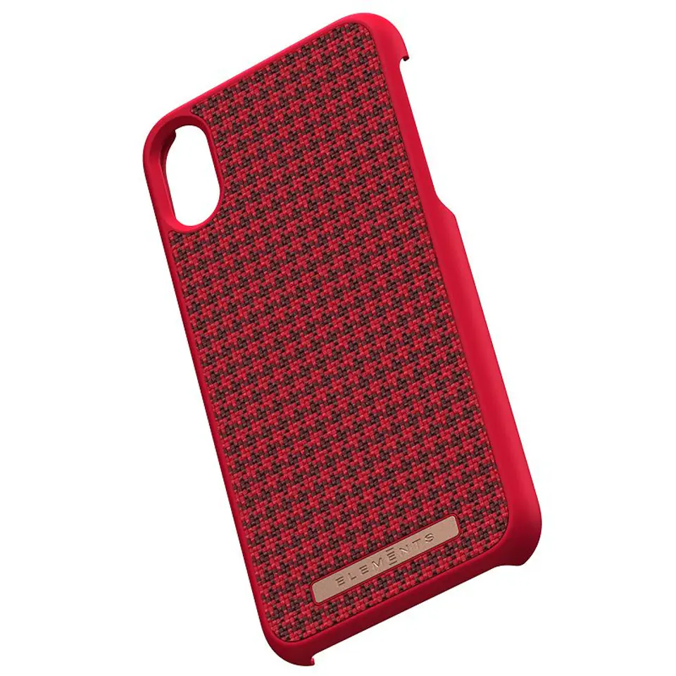 ⁨Nordic Elements Saeson Idun - Materiałowe etui iPhone Xs / X (Red)⁩ w sklepie Wasserman.eu