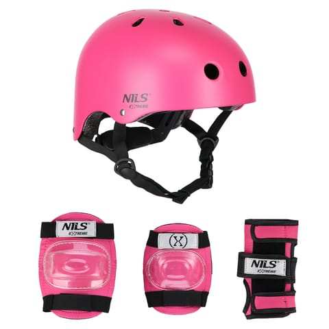 ⁨MR290+H230 KASK Z OCHRANIACZAMI ZESTAW RÓŻOWY ROZM. S NILS EXTREME⁩ w sklepie Wasserman.eu