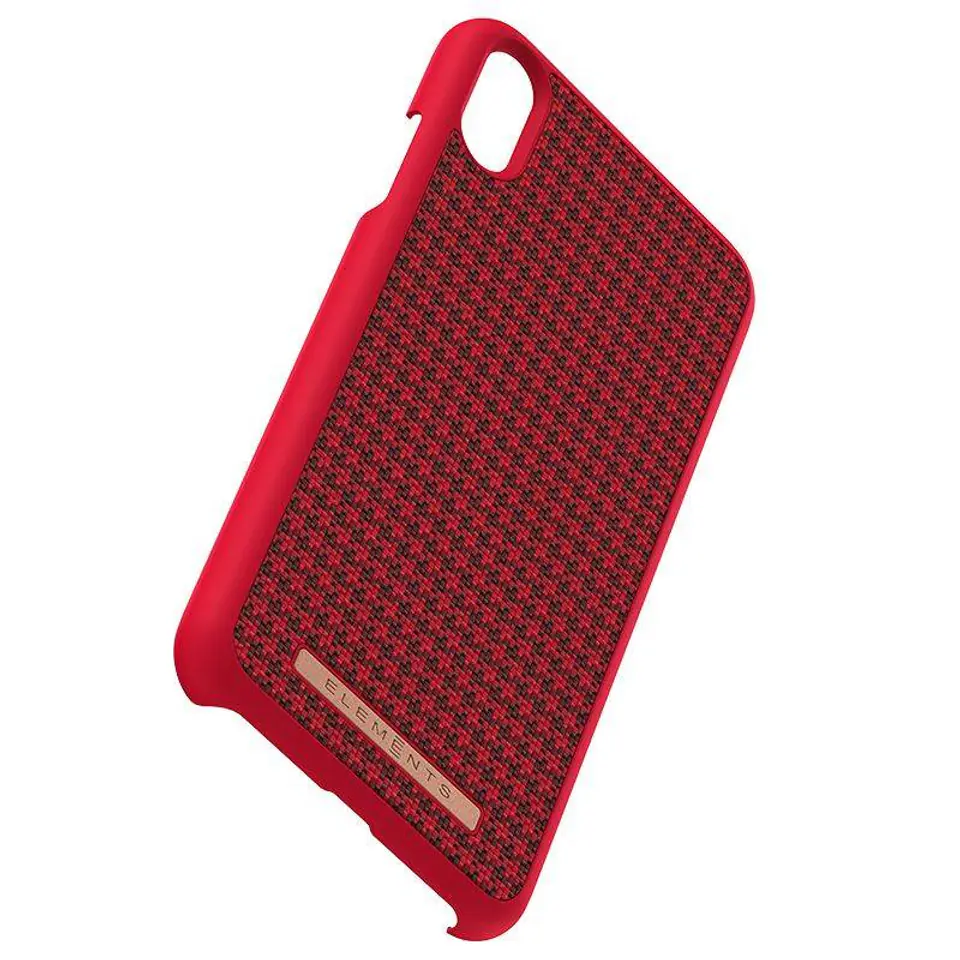 ⁨Nordic Elements Saeson Idun - Materiałowe etui iPhone Xs Max (Red)⁩ w sklepie Wasserman.eu