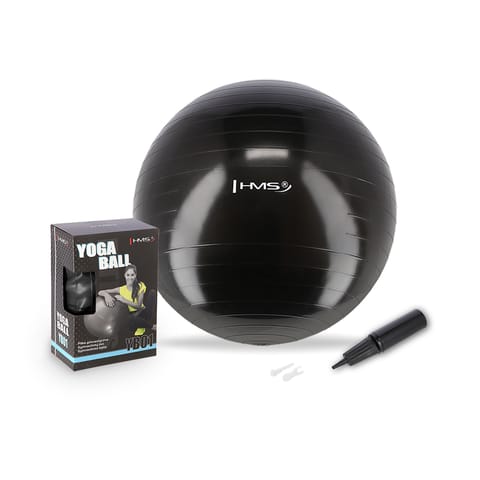 ⁨YB01 NEW 55CM BLACK PIŁKA GIMNASTYCZNA HMS⁩ w sklepie Wasserman.eu