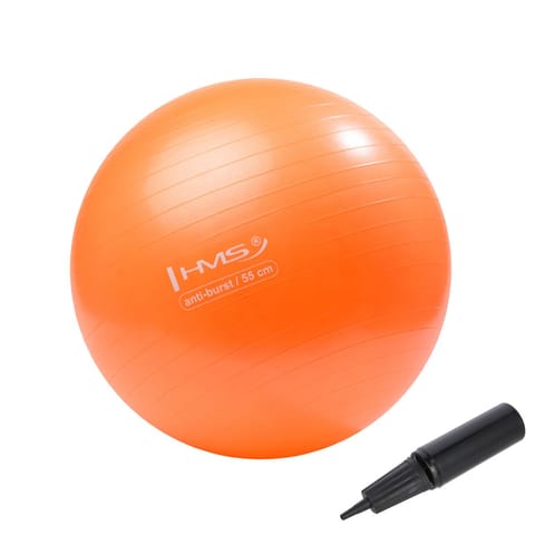 ⁨YB02 NEW 55CM ORANGE ANTI-BURST PIŁKA GIMNASTYCZNA HMS⁩ w sklepie Wasserman.eu