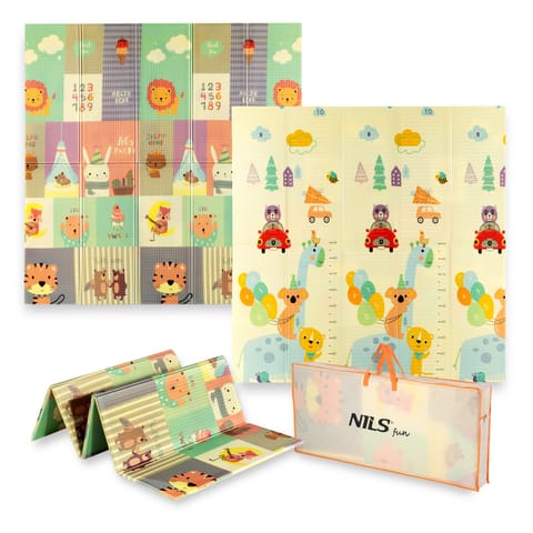 ⁨MD04 MATA DZIECIĘCA SKŁADANA ZOO 195x180CM NILS FUN⁩ w sklepie Wasserman.eu