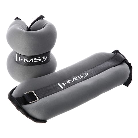 ⁨OB05 GRAY OBCIĄŻNIKI NA RĘCE I NOGI 2 x 2 KG HMS⁩ w sklepie Wasserman.eu