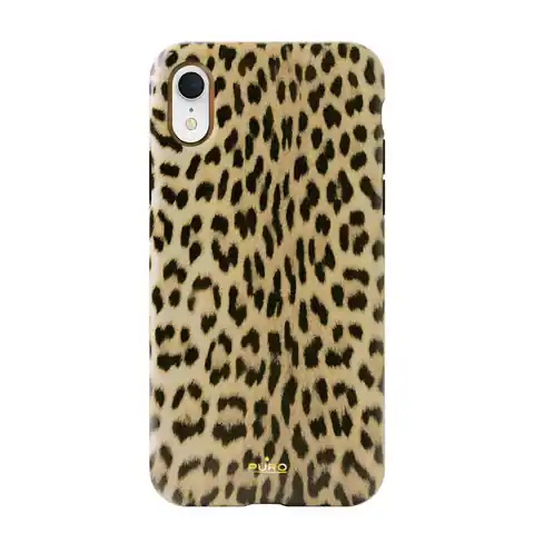 ⁨PURO Glam Leopard Cover - Etui iPhone XR (Leo 1)⁩ w sklepie Wasserman.eu
