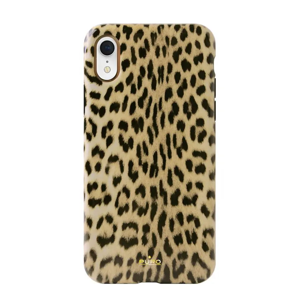 ⁨Puro Glam Leopard Cover iPhone Xr black/black Limited Edition IPCX61LEO1BLK⁩ at Wasserman.eu