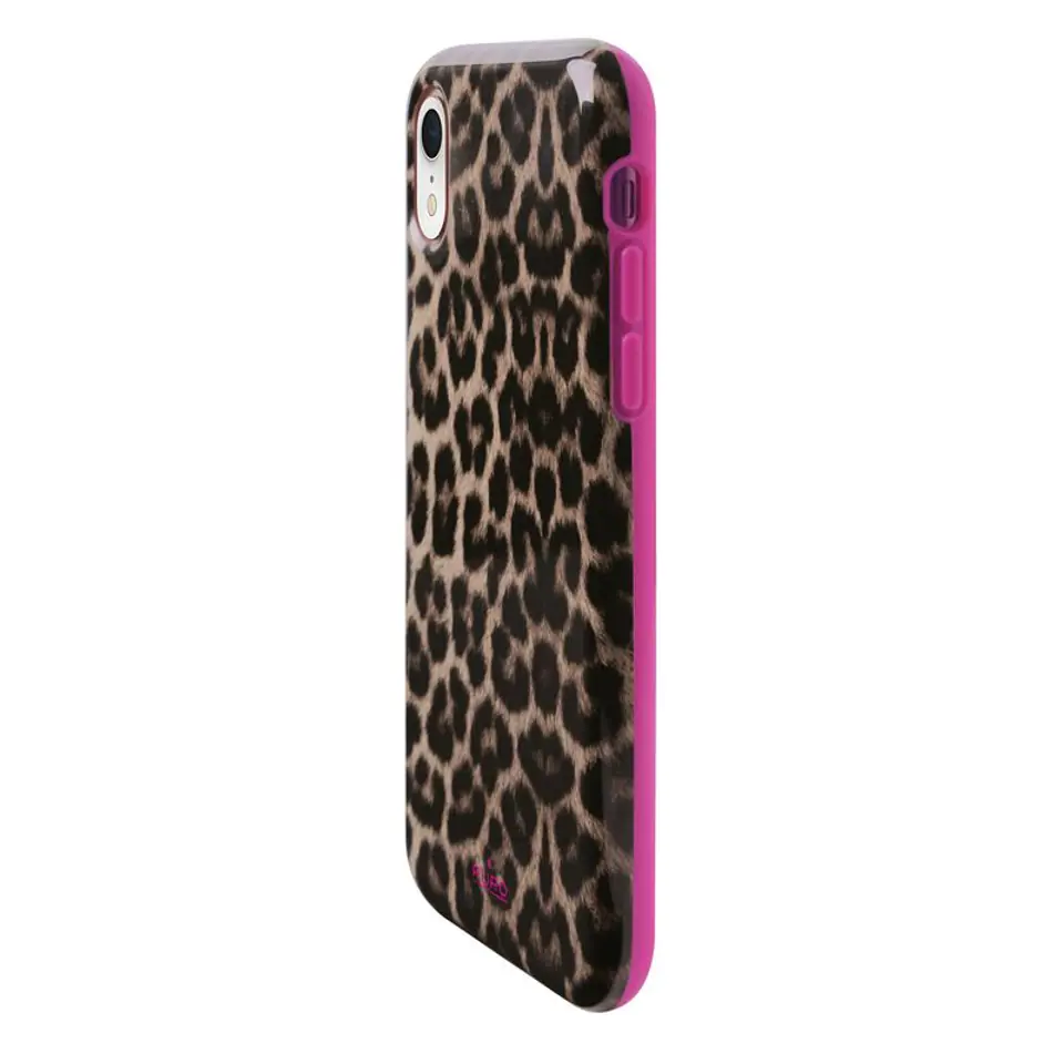 ⁨Puro Glam Leopard Cover iPhone Xr pink /pink Limited Edition IPCX61LEO2PNK⁩ at Wasserman.eu