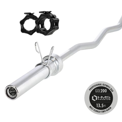 ⁨GOL200 + (ZG 1000B) GRYF OLIMPIJSKI ŁAMANY 13.5KG 1500MM HMS PREMIUM⁩ w sklepie Wasserman.eu