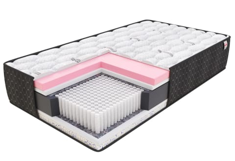 ⁨Materac micropocketowy TASSO lateks ocean blue gel, visco - 180 x 200 - 24 cm⁩ w sklepie Wasserman.eu