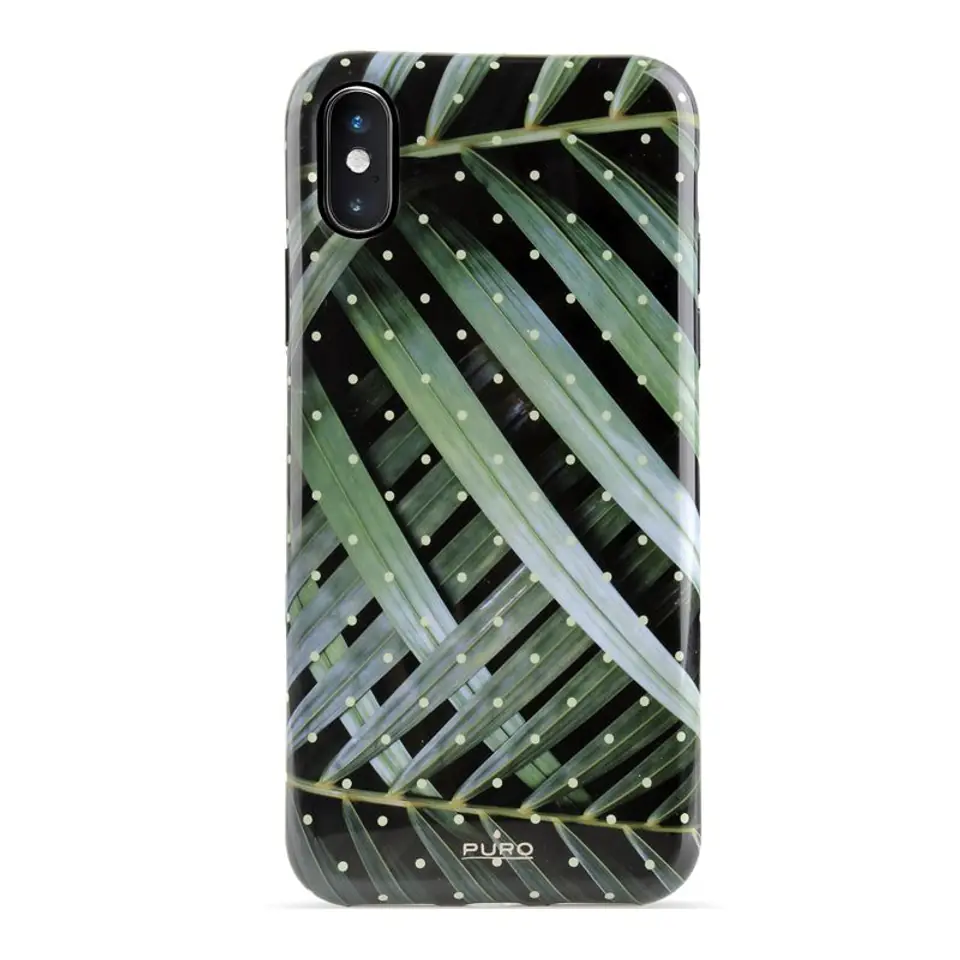 ⁨PURO Glam Tropical Leaves - iPhone Xs Max Case (Brilliant Leaves)⁩ at Wasserman.eu