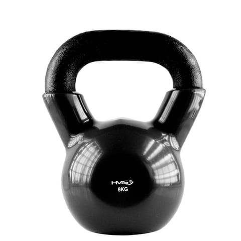 ⁨KNV08 BLACK KETTLEBELL ŻELIWNY POKRYTY WINYLEM HMS⁩ w sklepie Wasserman.eu
