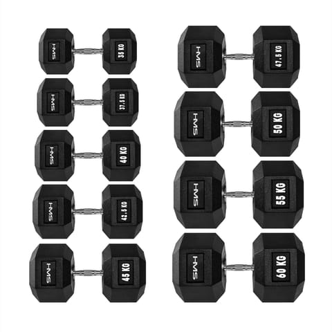 Dumbbell 55 kg HMS HEX-PRO 55 at Wasserman.eu