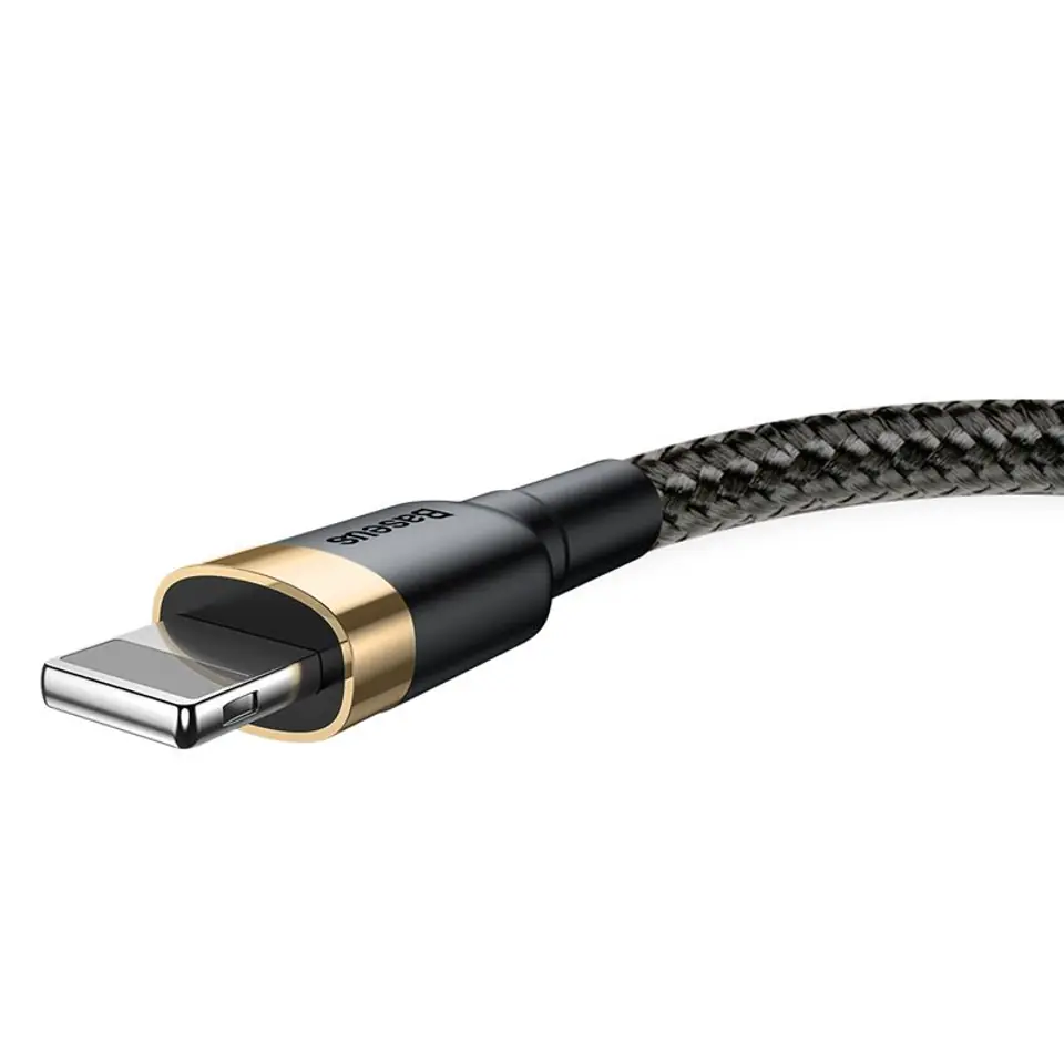 Baseus Cafule Cable - USB to Lightning Connection Cable, 1.5 A, 2 m (gold/black) at Wasserman.eu