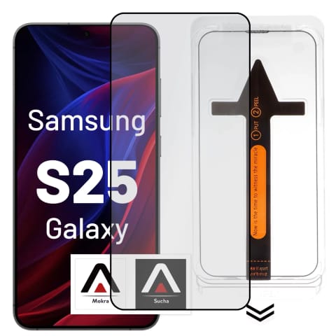 ⁨Szkło hartowane do Samsung Galaxy S25 ochronne szkiełko na ekran 9H Alogy EasyShield™️ z ramką montażową⁩ w sklepie Wasserman.eu