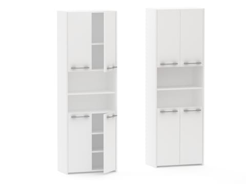 ⁨Słupek łazienkowy LUNA 4D biały 56  / 76 cm. Matowa lub w połysku⁩ w sklepie Wasserman.eu