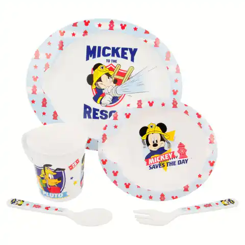 ⁨Mickey Mouse - Duży zestaw naczyń do mikrofali (5 szt)⁩ w sklepie Wasserman.eu
