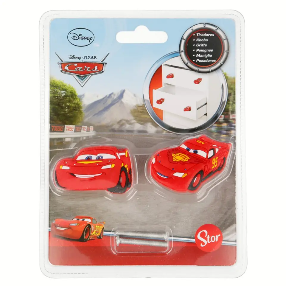 Cars - Uchwyty meblowe (2 szt) w sklepie Wasserman.eu