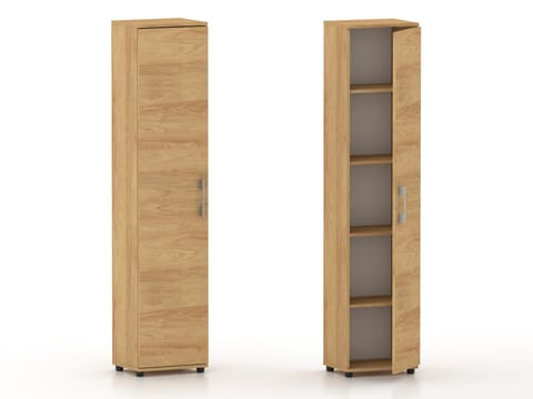 ⁨Regał G 40 1D Hikora naturalna, regał do biura⁩ w sklepie Wasserman.eu