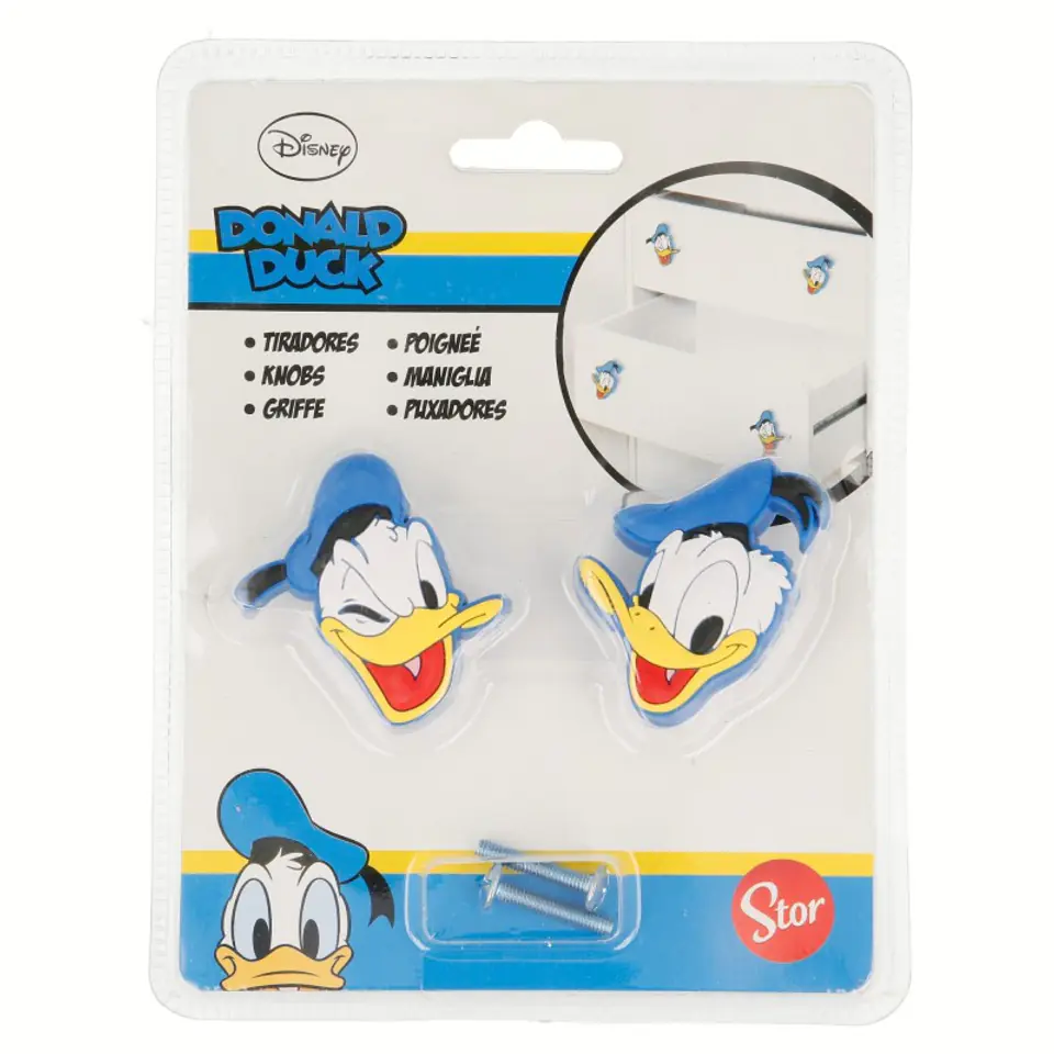 Donald Duck - Furniture handles (2 pcs) at Wasserman.eu