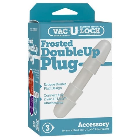 ⁨Doc Johnson Vac-U-Lock Frosted Double Up Plug⁩ at Wasserman.eu
