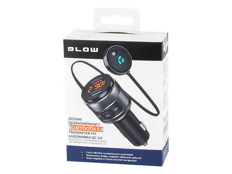 FM BLOW BT transmitter zest.gło+ład. QC3.0 at Wasserman.eu
