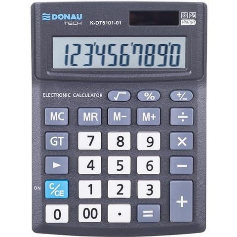 ⁨Kalkulator Donau Tech K-DT5101-01 czarny⁩ w sklepie Wasserman.eu
