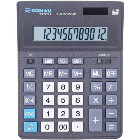 ⁨Kalkulator Donau Tech K-DT5122-01 czarny⁩ w sklepie Wasserman.eu