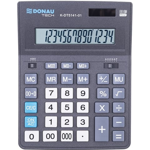 ⁨Kalkulator Donau Tech K-DT5141-01 czarny⁩ w sklepie Wasserman.eu