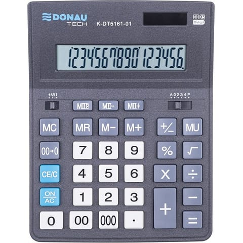 ⁨Kalkulator Donau Tech K-DT5161-01 czarny⁩ w sklepie Wasserman.eu