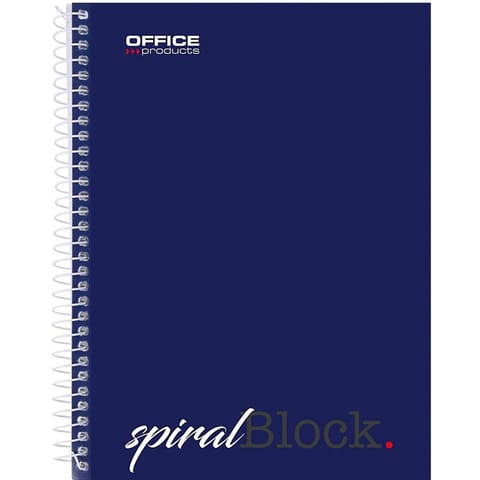 ⁨Kołonotatnik Office Products A5/80k linia granatowy⁩ w sklepie Wasserman.eu