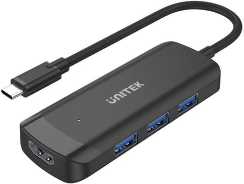 Unitek Aktywny hub USB-C 3*USB-A 3.1, HDMI 4K@30Hz w sklepie Wasserman.eu