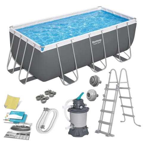 ⁨Basen stelażowy ogrodowy 412 x 201 x 122 cm 10w1 BESTWAY 56457N⁩ w sklepie Wasserman.eu