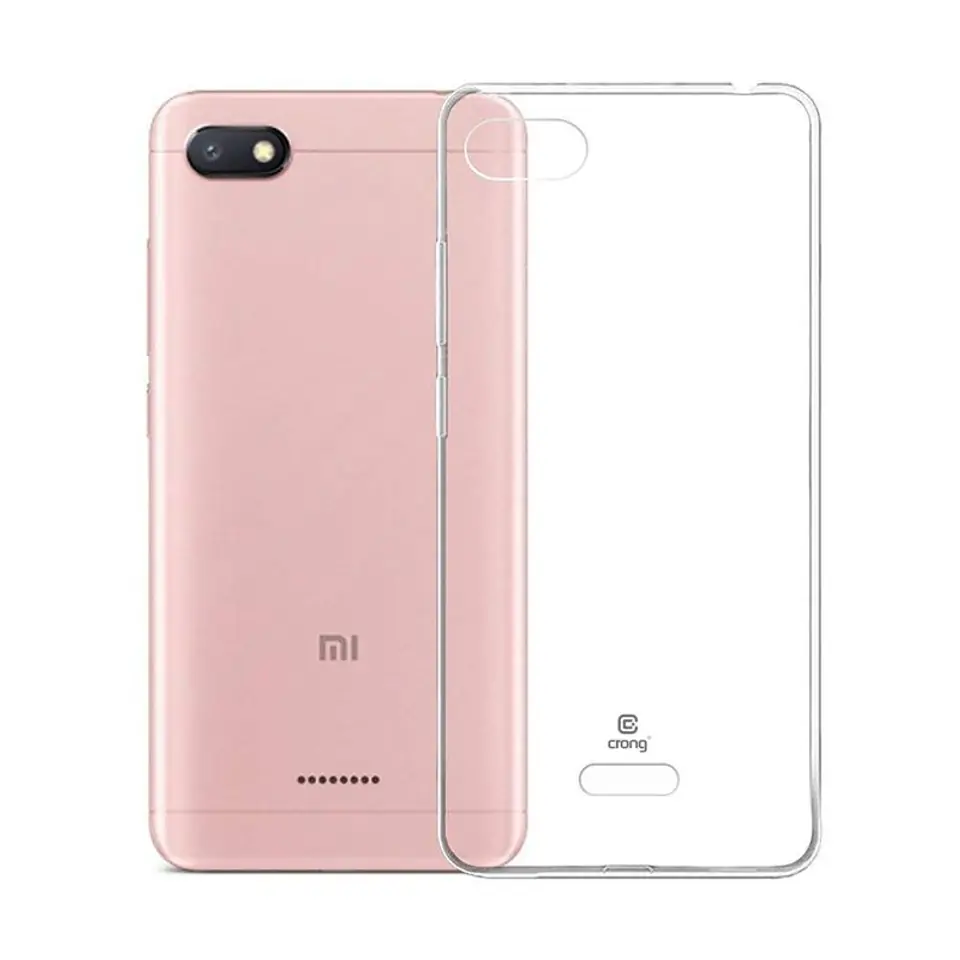 ⁨Crong Crystal Slim Cover - Etui Xiaomi Redmi 6A (przezroczysty)⁩ w sklepie Wasserman.eu